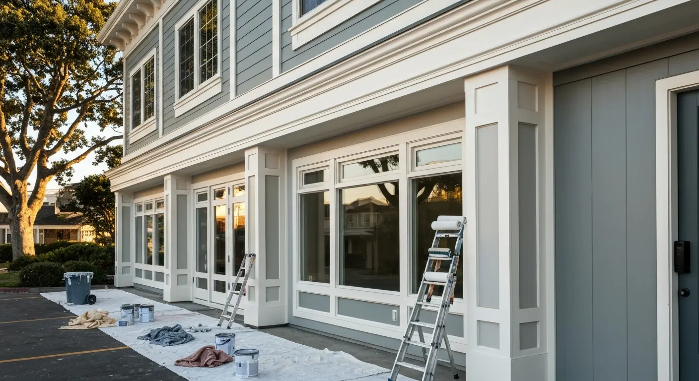 Commercial exterior painting Tiburon