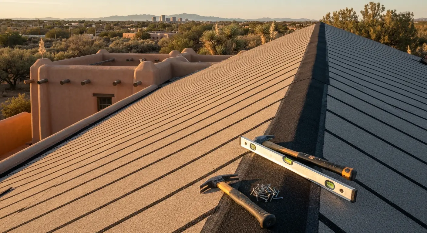 Roofing project near Central Avenue