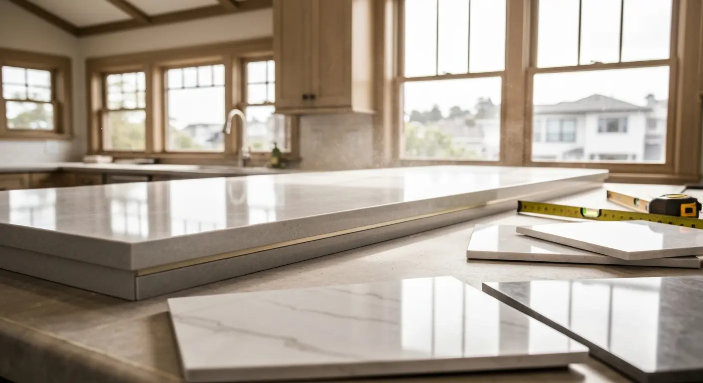 Laminate and solid surface countertop options