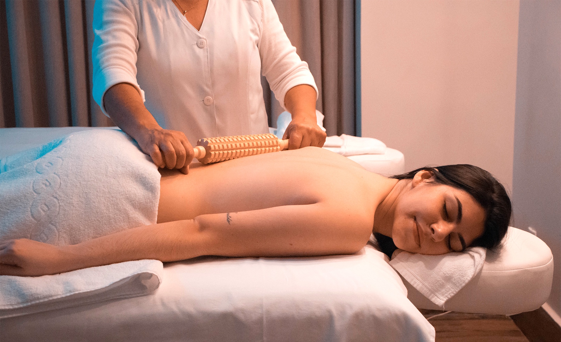 Soul Renewed Massage & Wellness serene therapy room in Redding CA