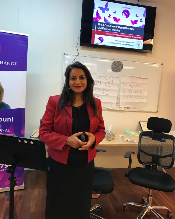 Najla Alchouni, Clinical Hypnotherapist and Master NLP Trainer