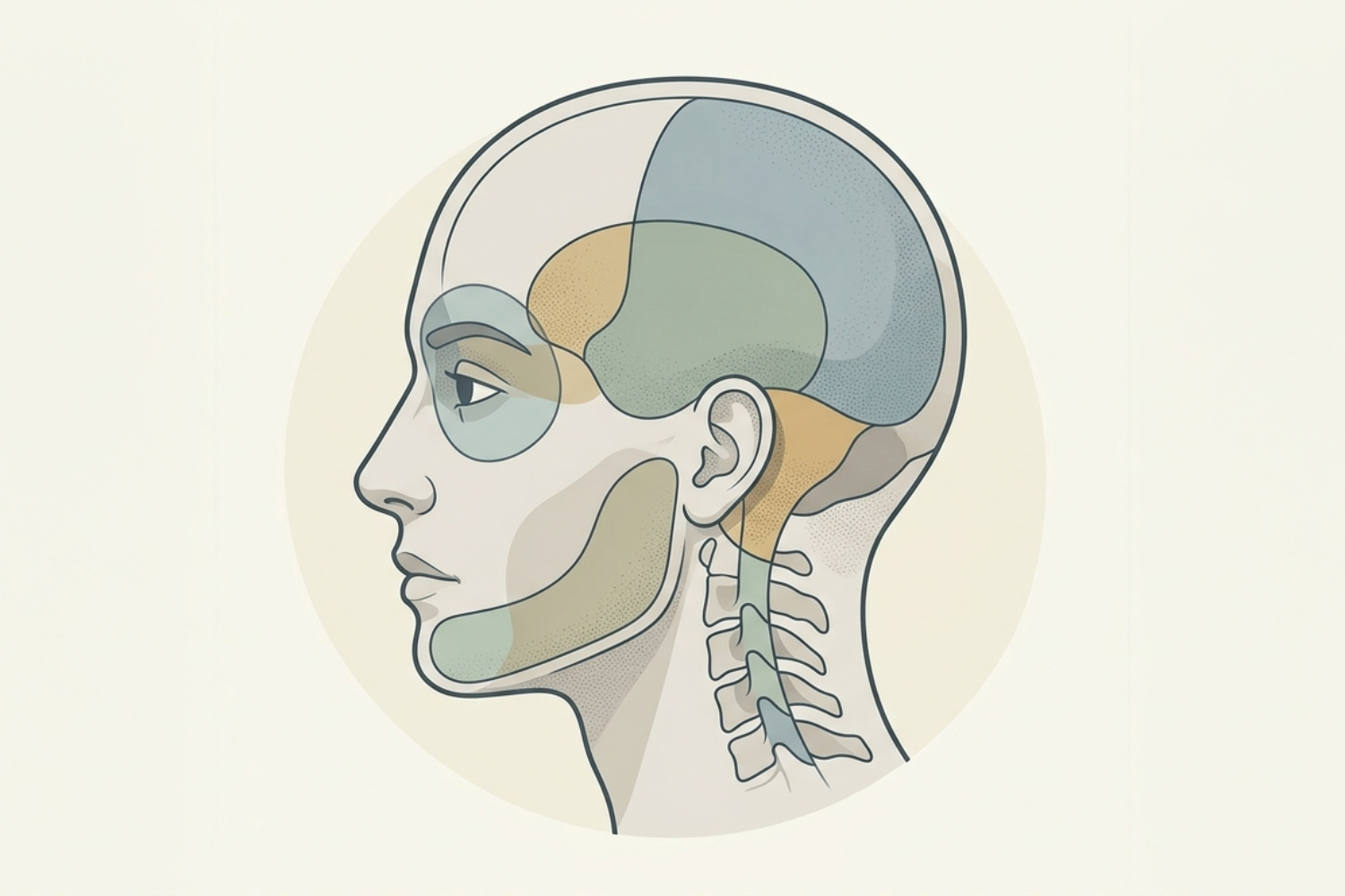 An illustrated diagram showing the areas of the head and neck affected by different types of migraines, relevant to natural migraine treatment discussed at Naturopathic Physicians Group in Scottsdale. An illustrated diagram showing the areas of the head and neck affected by different types of migraines, relevant to natural migraine treatment discussed at Naturopathic Physicians Group in Scottsdale.