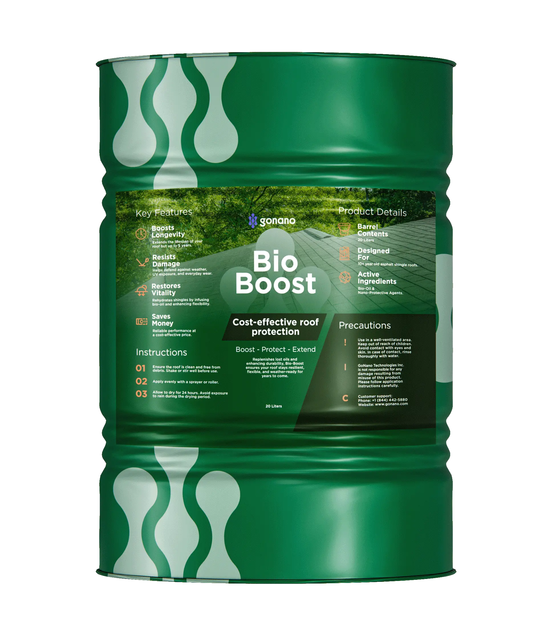 gonano bio boost eco friendly roof coating - Brink Nano Protections gonano bio boost eco friendly roof coating - Brink Nano Protections