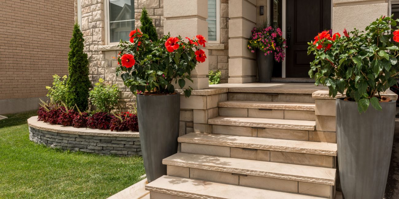 Completed paver patio and walkway project in Wheaton