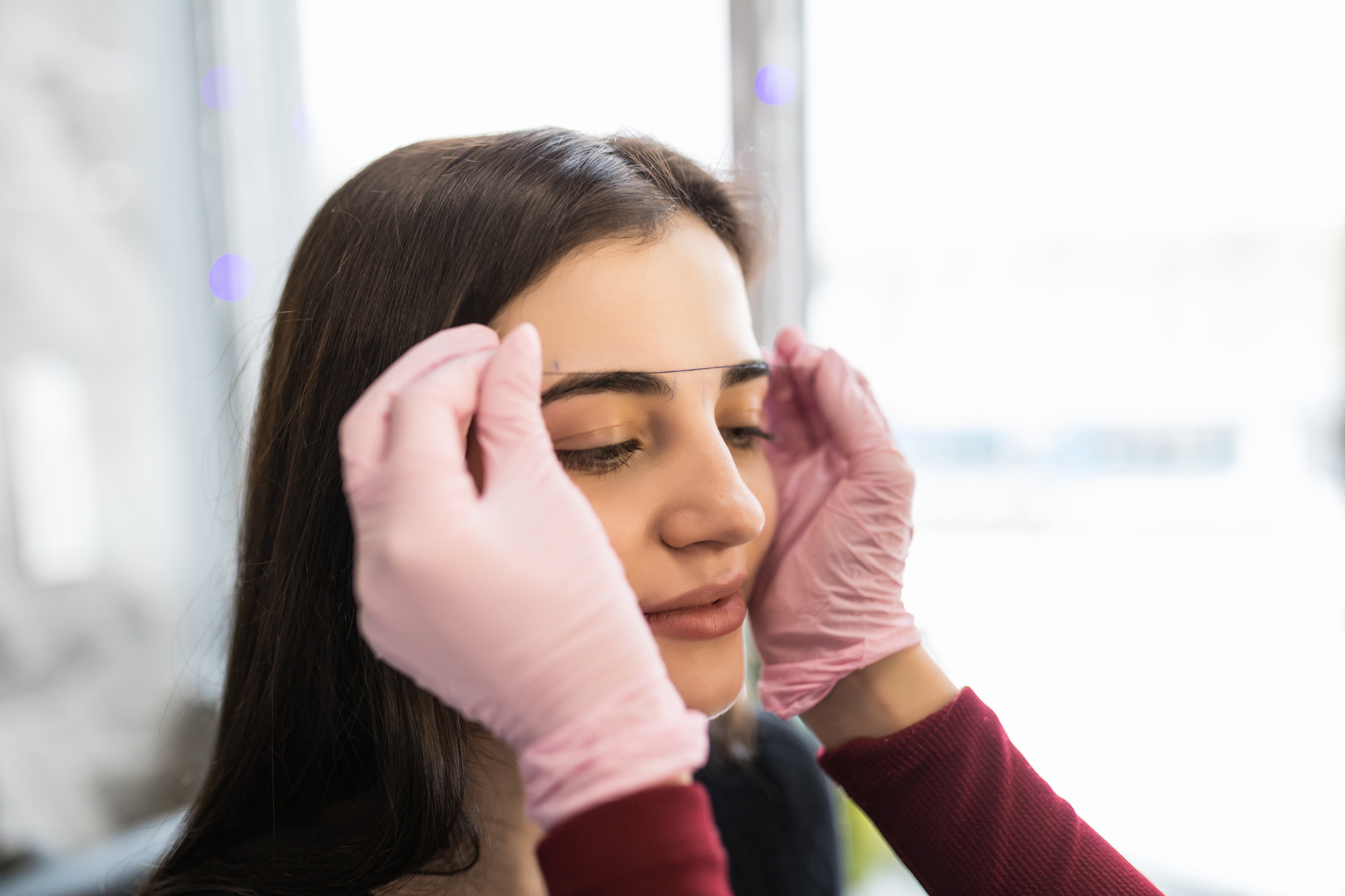 Brow threading at Beauty Ink