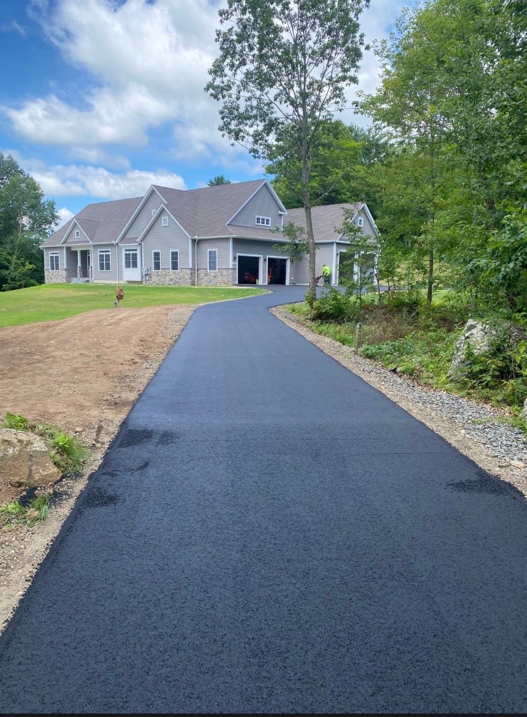 New construction paving project