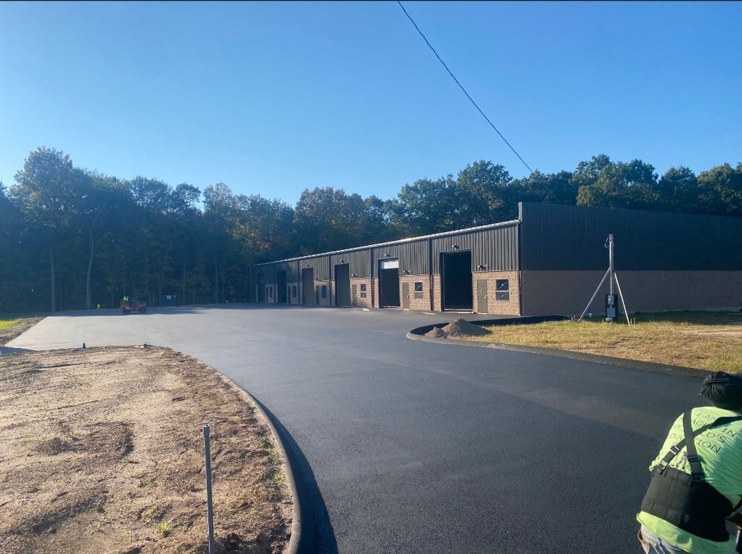 Commercial garage asphalt paving