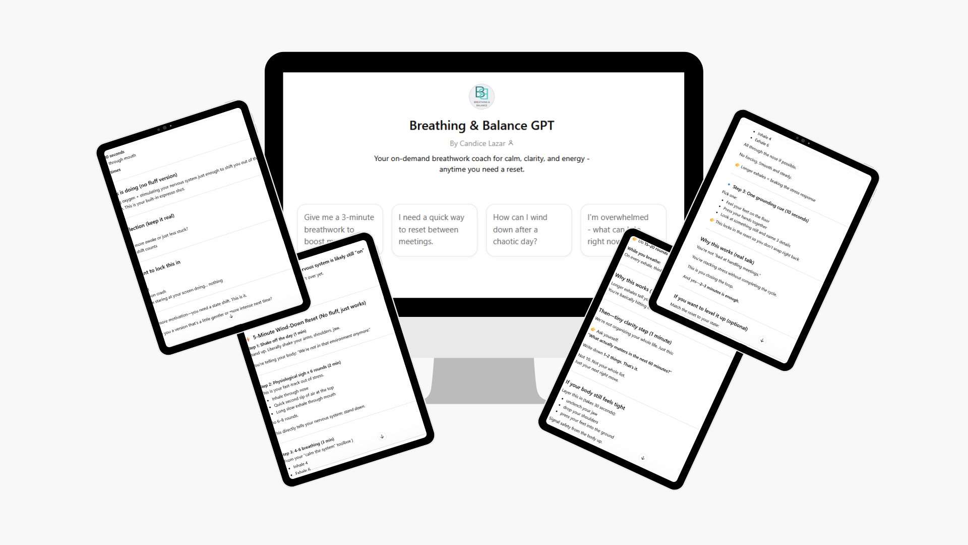 Breathing & Balance GPT on mobile