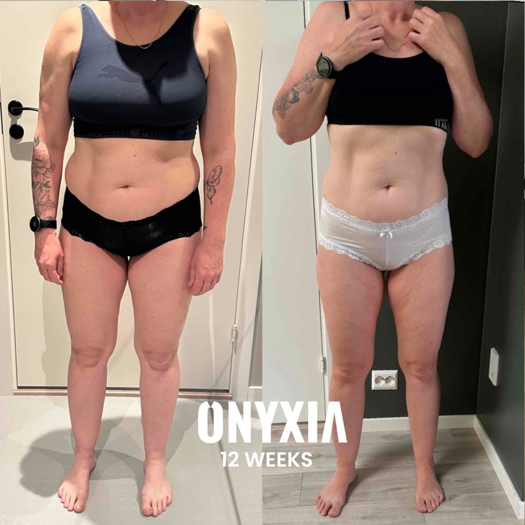 Weronica, before and after, 12 weeks