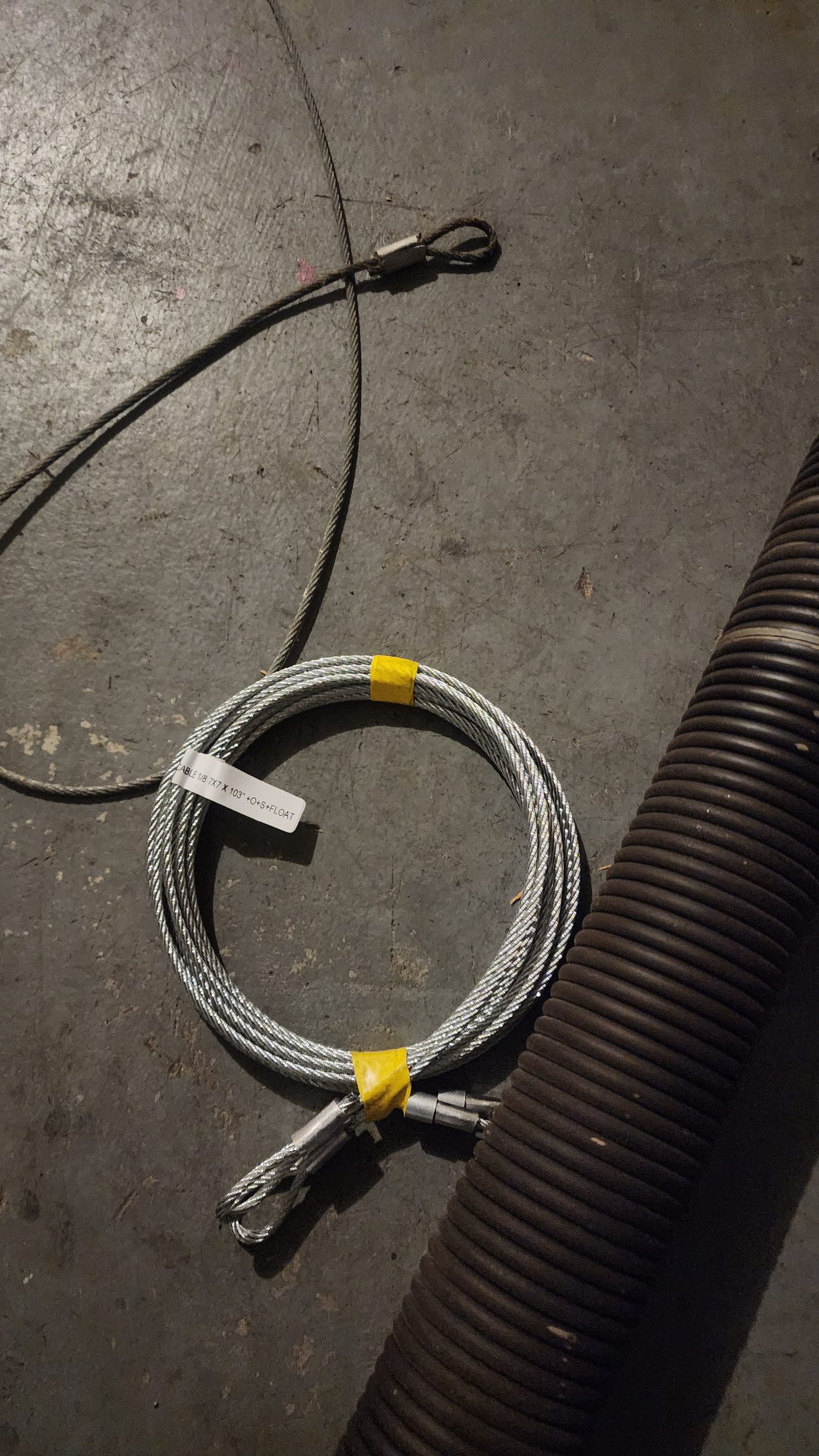 New lift cables and torsion spring