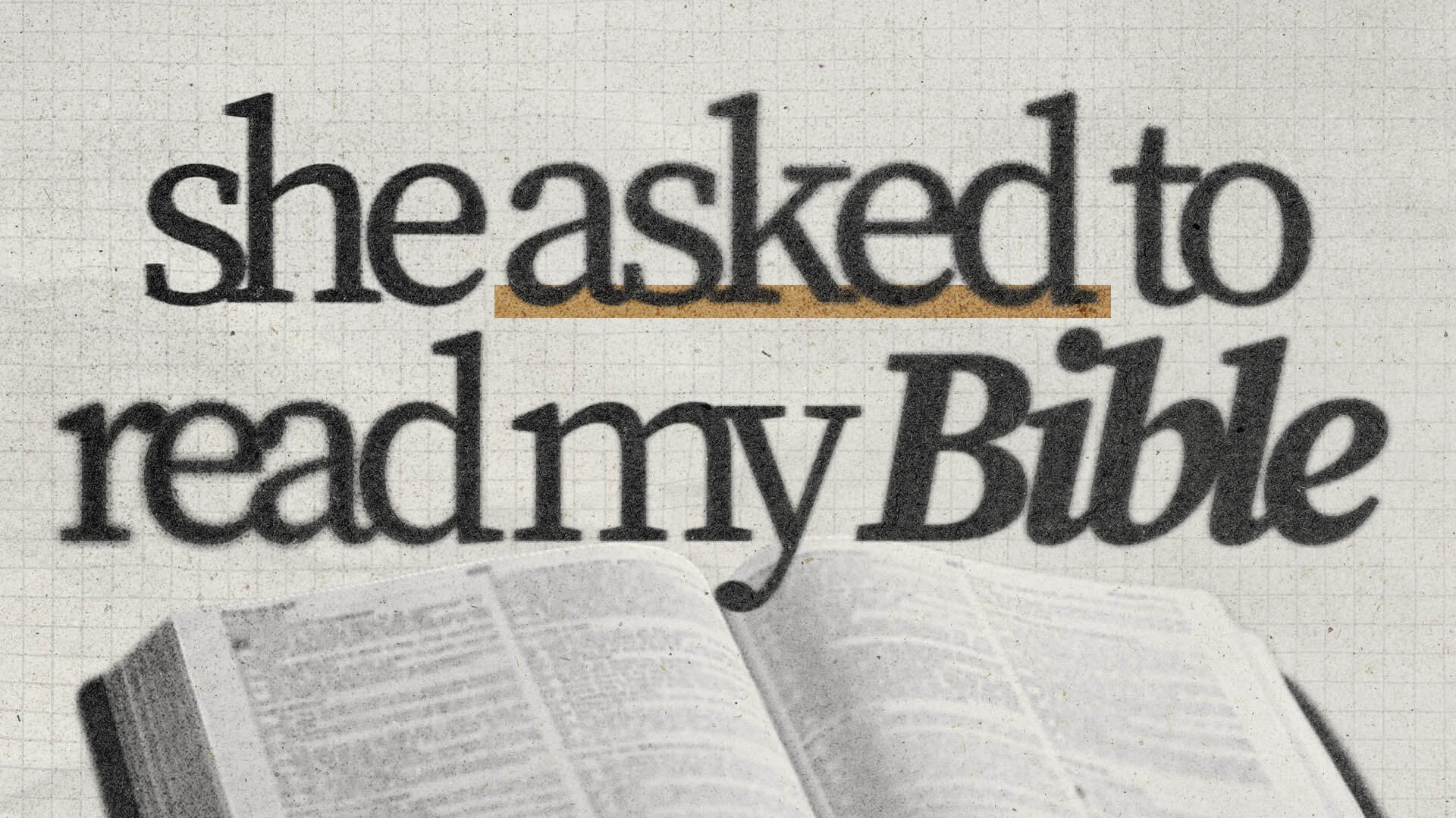 She asked to read my Bible on a plane