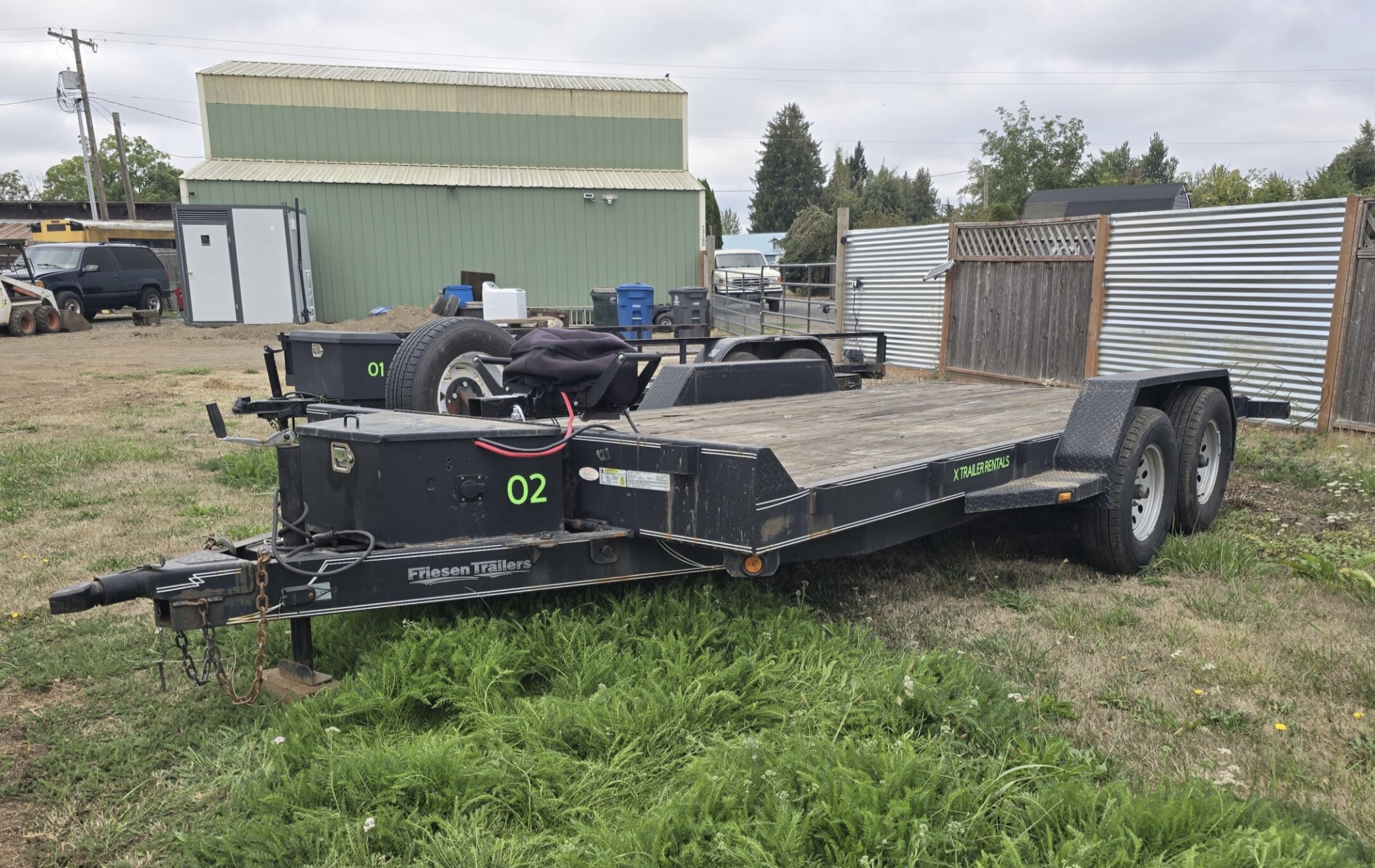18ft tilt deck car hauler trailer rental in Hubbard, OR