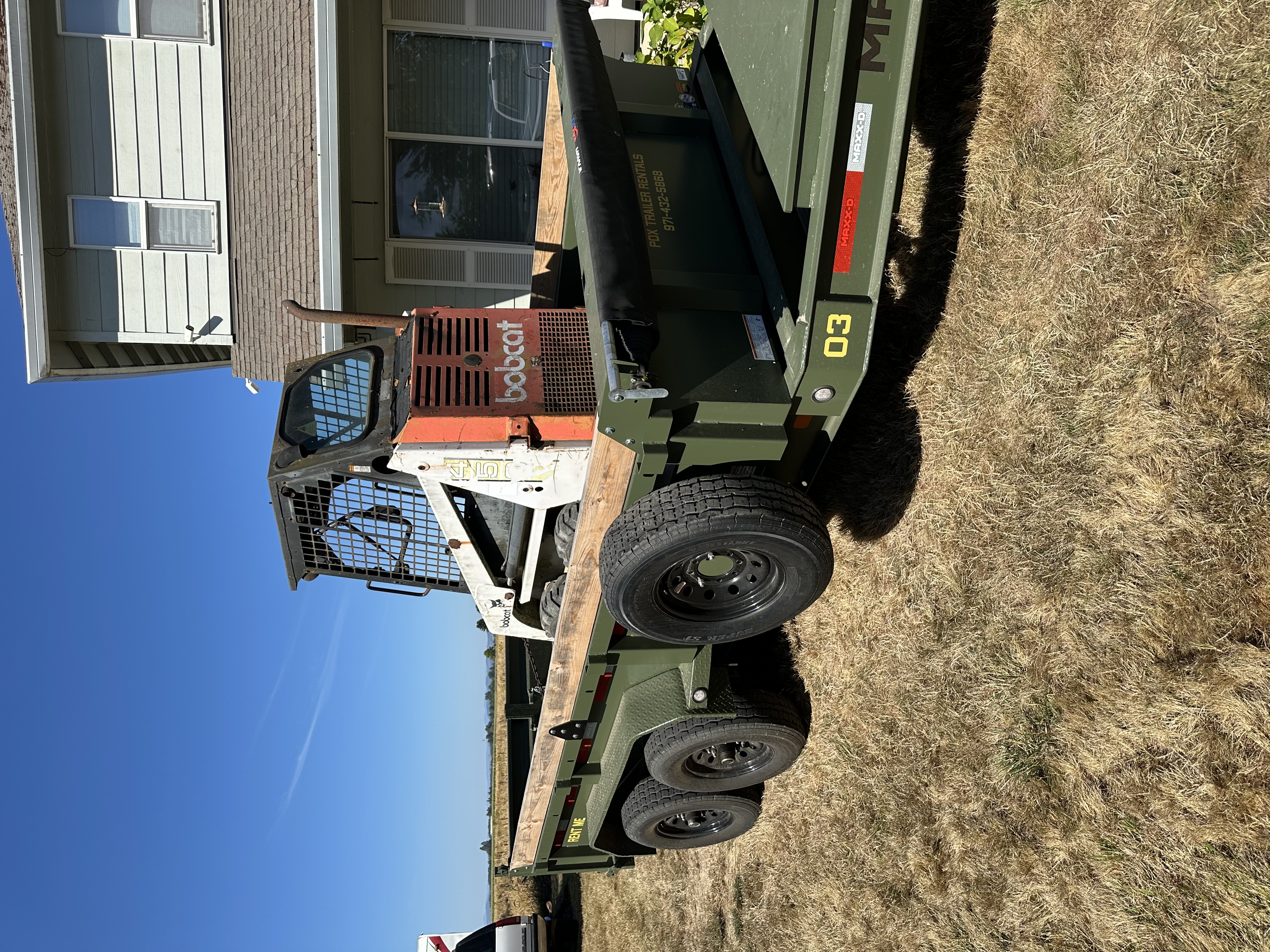 7x14 hydraulic dump trailer rental in Hubbard, OR