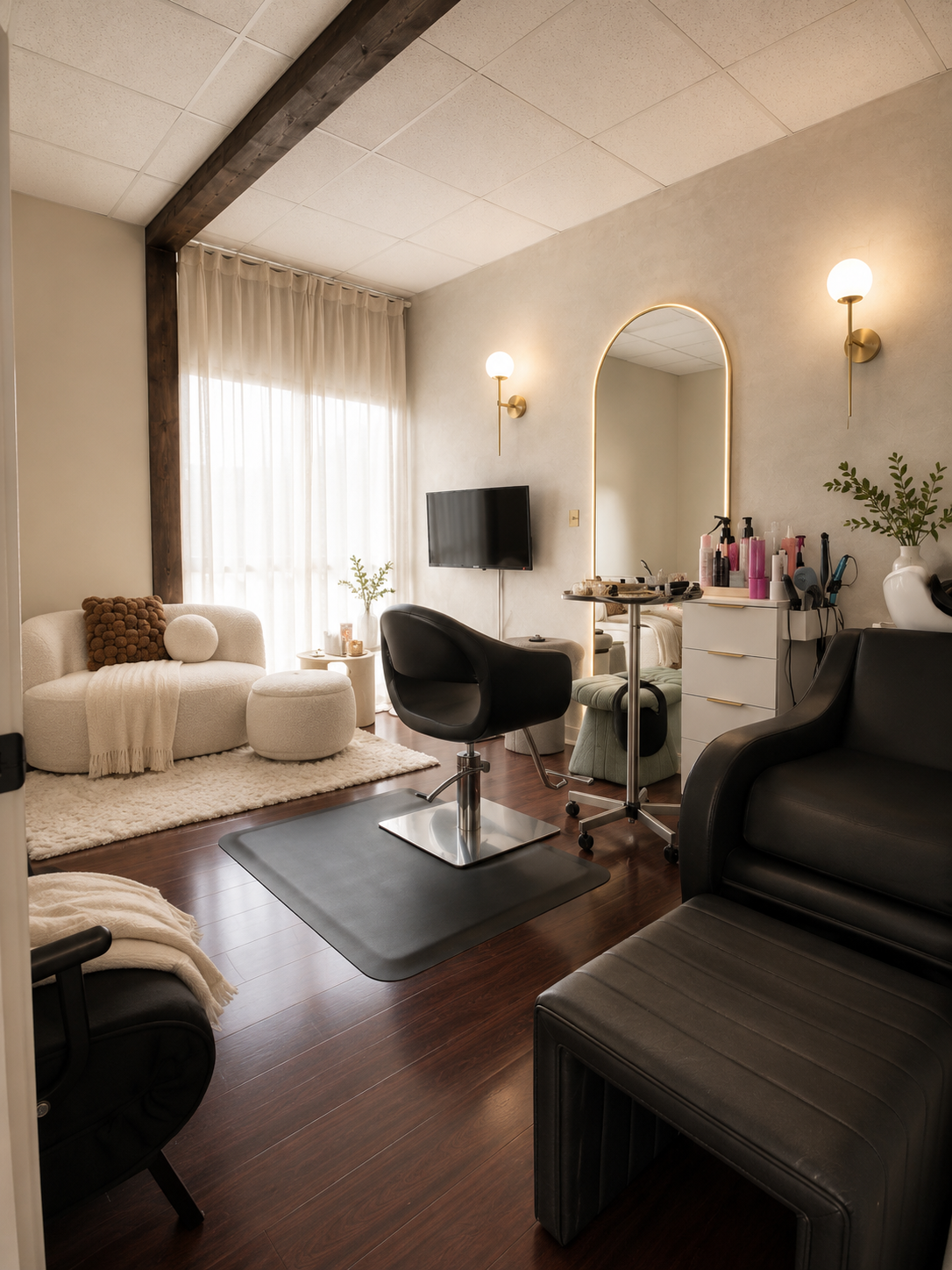 Amanda Collazo's hair suite at Seraphim Aesthetics
