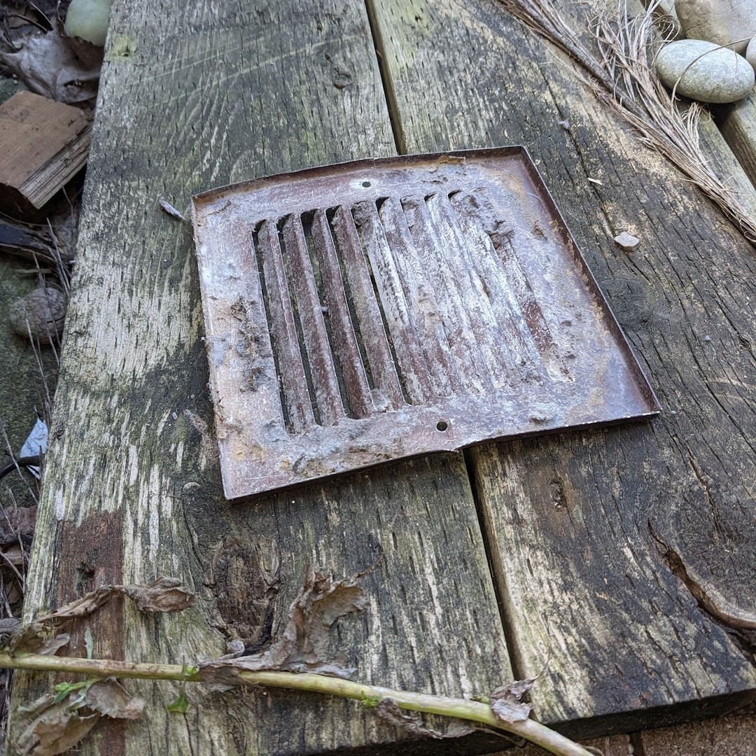 Vent cover cleaned after service