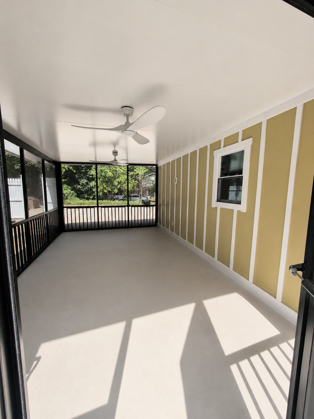 Completed Anderson screen porch before furniture was added