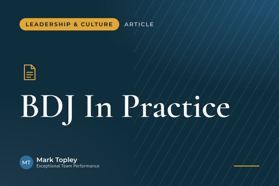 How do you know when you're leading your team well?