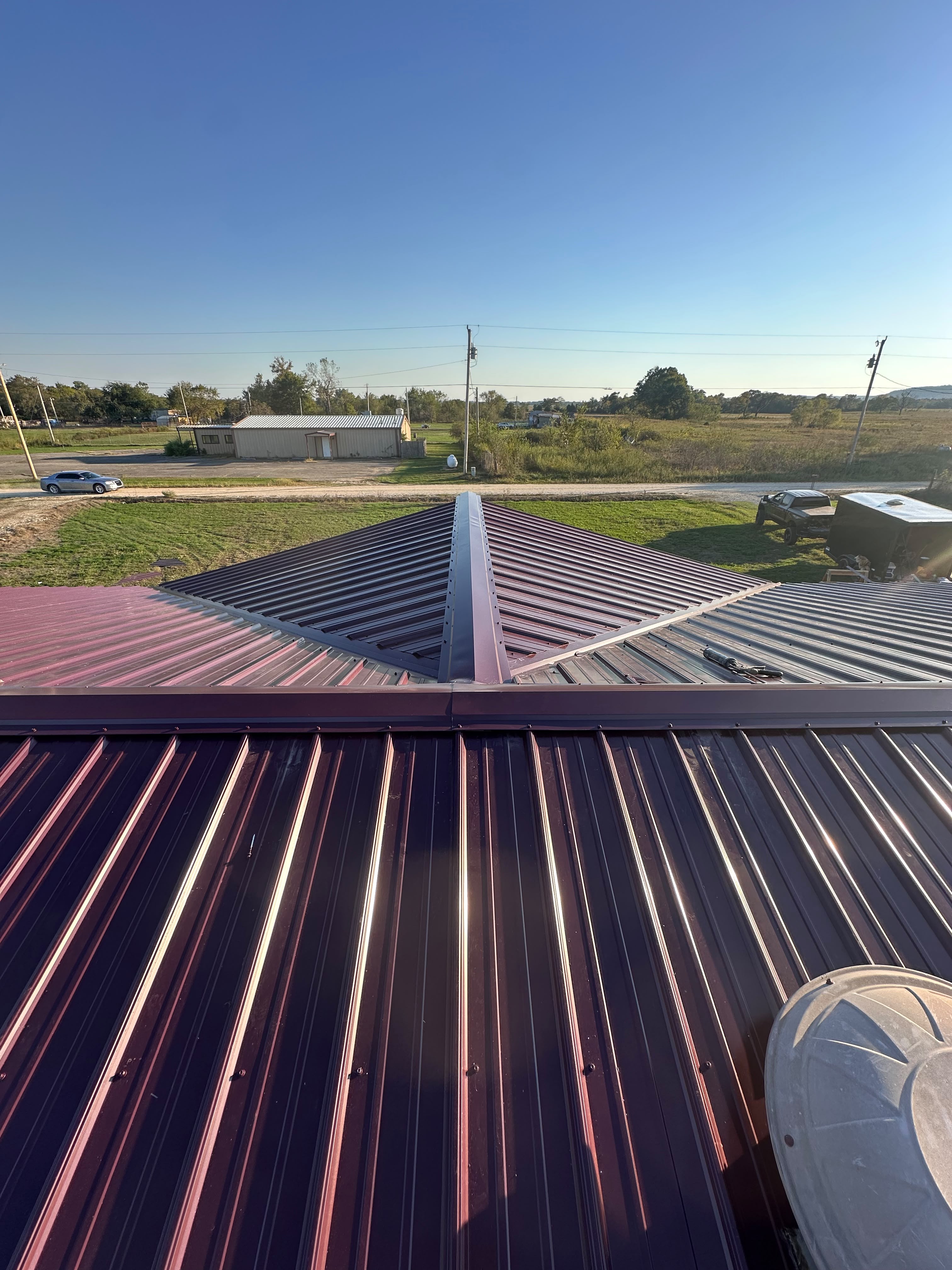 standing seam and corrugated metal roofing project by N2 Garcia's Construction LLC in Heavener, OK