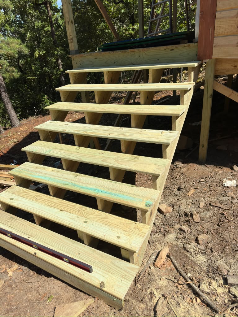 custom deck, porch and stairs build project by N2 Garcia's Construction LLC in Spiro, OK