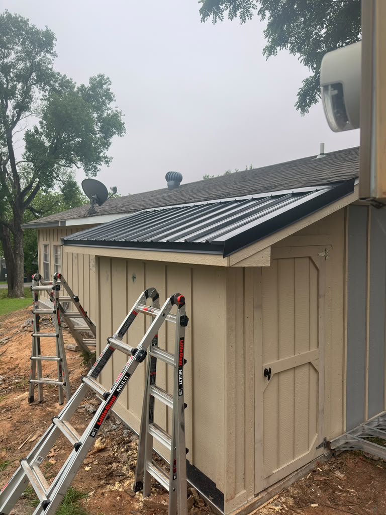 standing seam and corrugated metal roofing project by N2 Garcia's Construction LLC in Fort Smith, AR