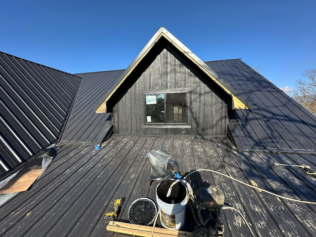 standing seam and corrugated metal roofing project by N2 Garcia's Construction LLC in Shady Point, OK