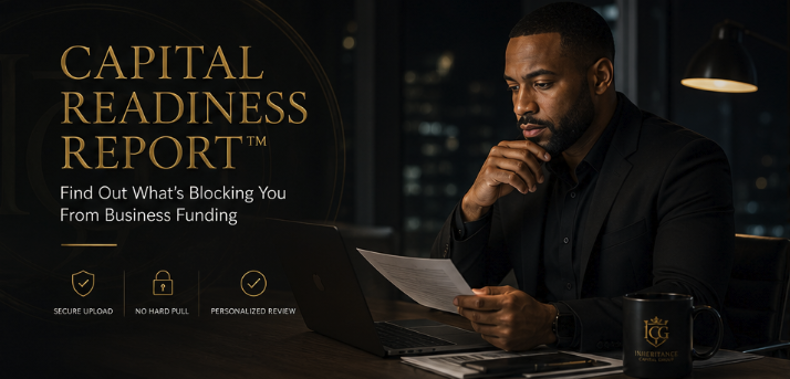 Business owner reviewing financial documents