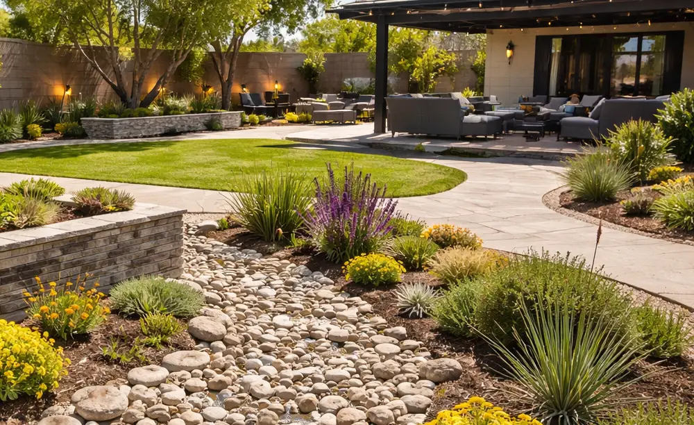 Desert landscaping