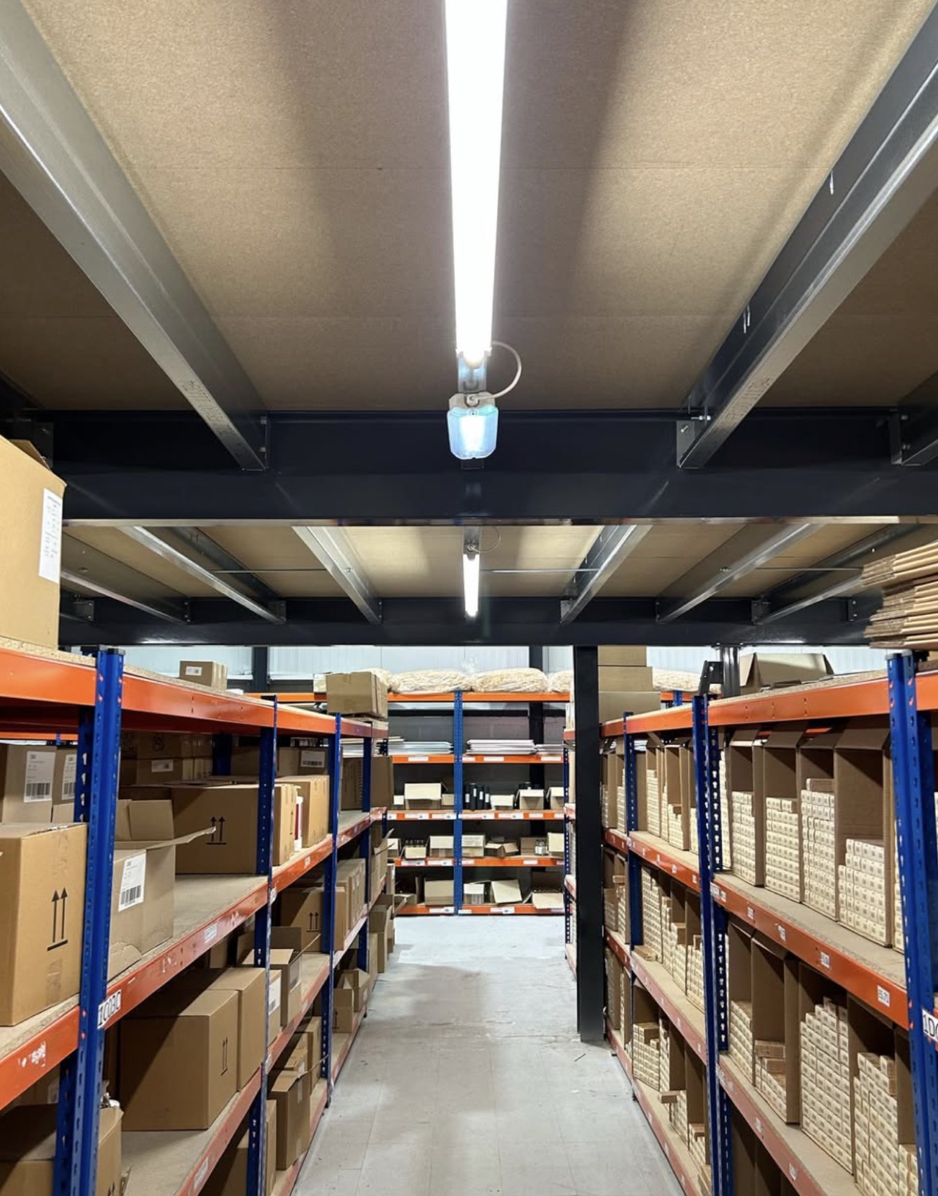 Warehouse LED battens by J P Slater Electrical in Preston