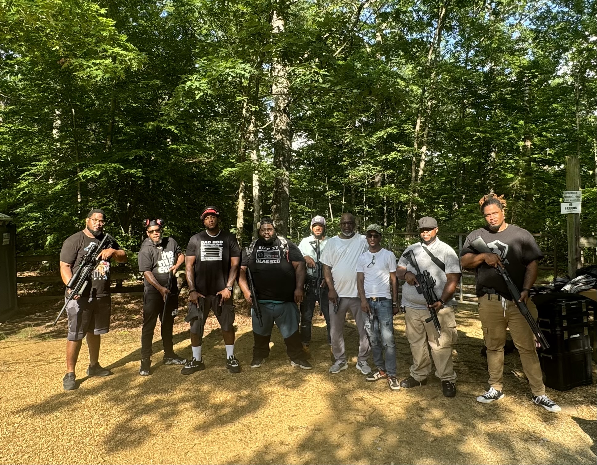 Group of Hearst Home Protection students after outdoor range training