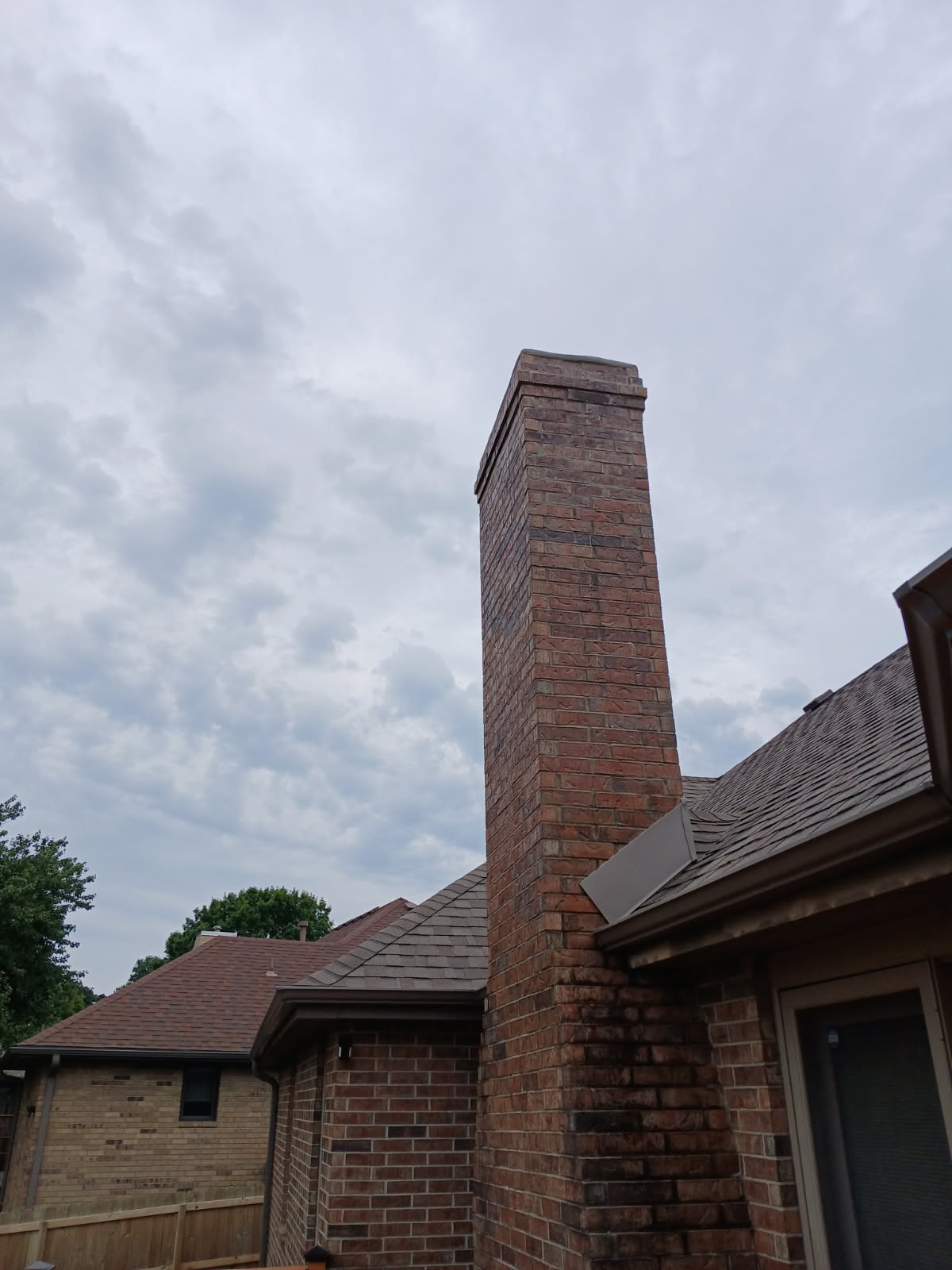 Chimney restoration after masonry work