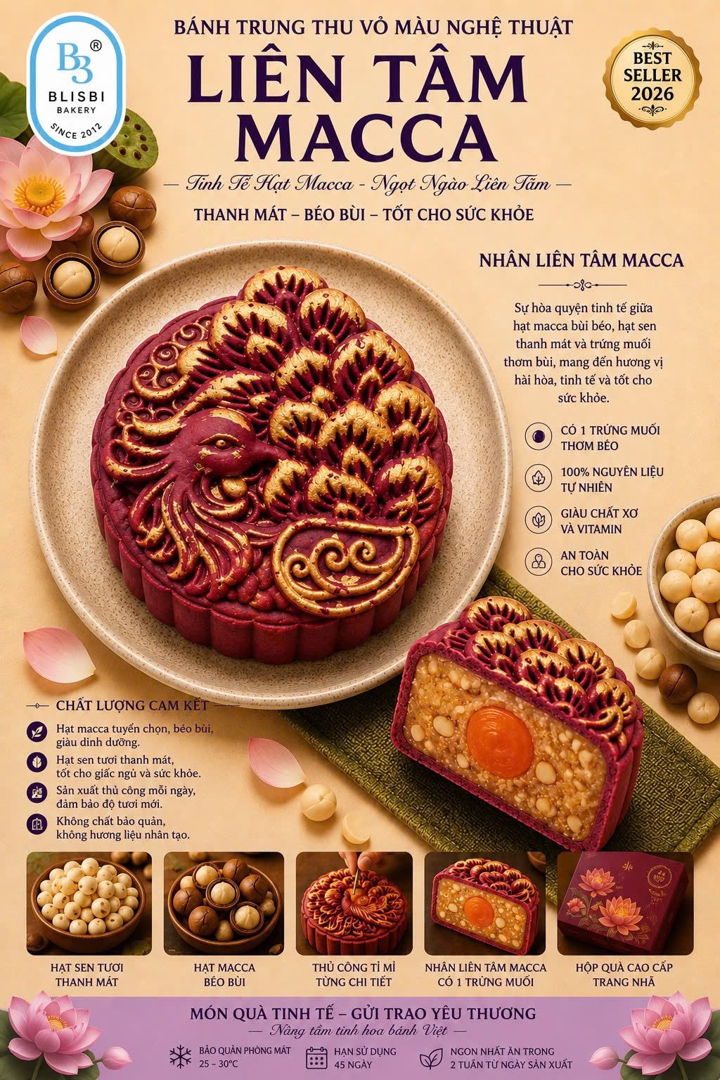 BTT NGHỆ THUẬT - Liên Tâm Macca (Ngọt)