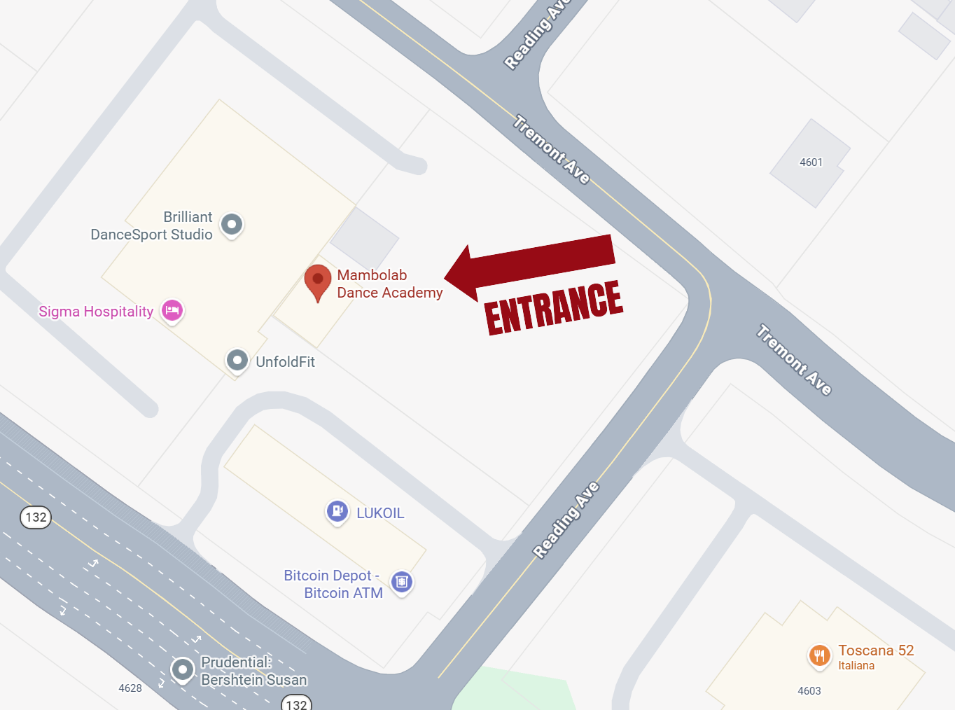 MamboLab location map