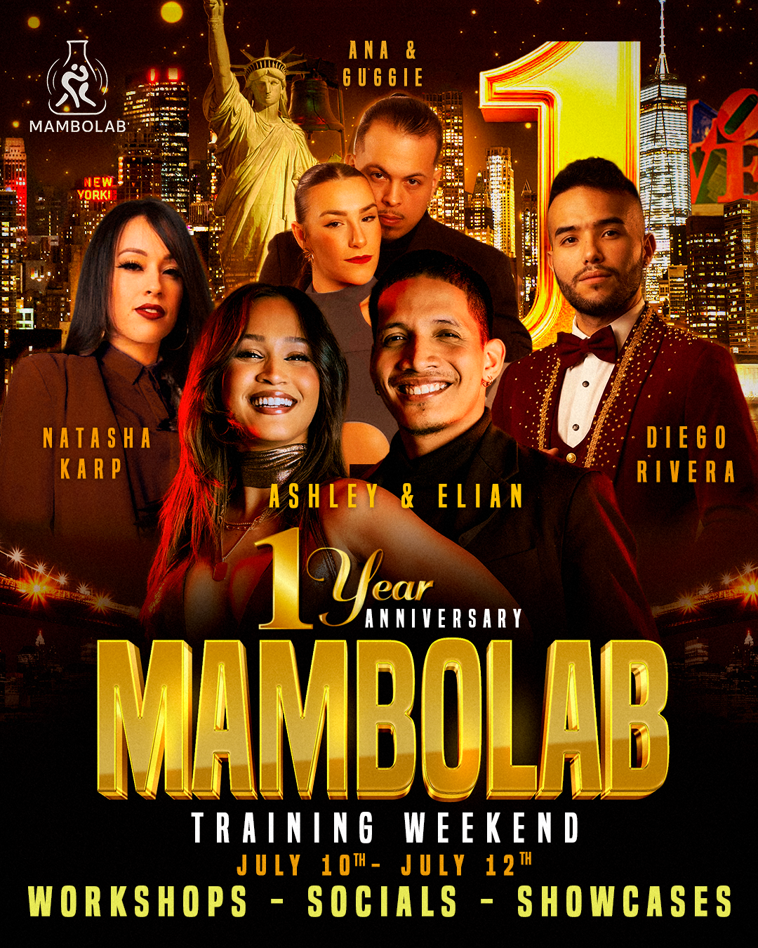 MamboLab Anniversary Training Weekend Flyer
