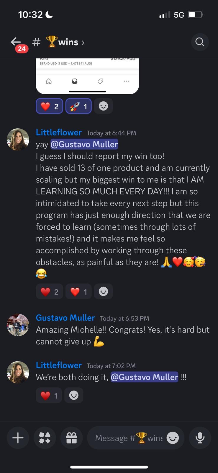 Littleflower sold 13 of one product, learning every day