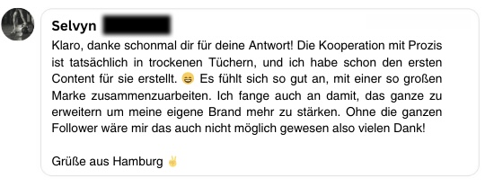 Testimonial Ronny – 30k Follower + Reels monetarisiert