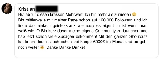 Testimonial Selvyn – Erste Kooperation mit Prozis