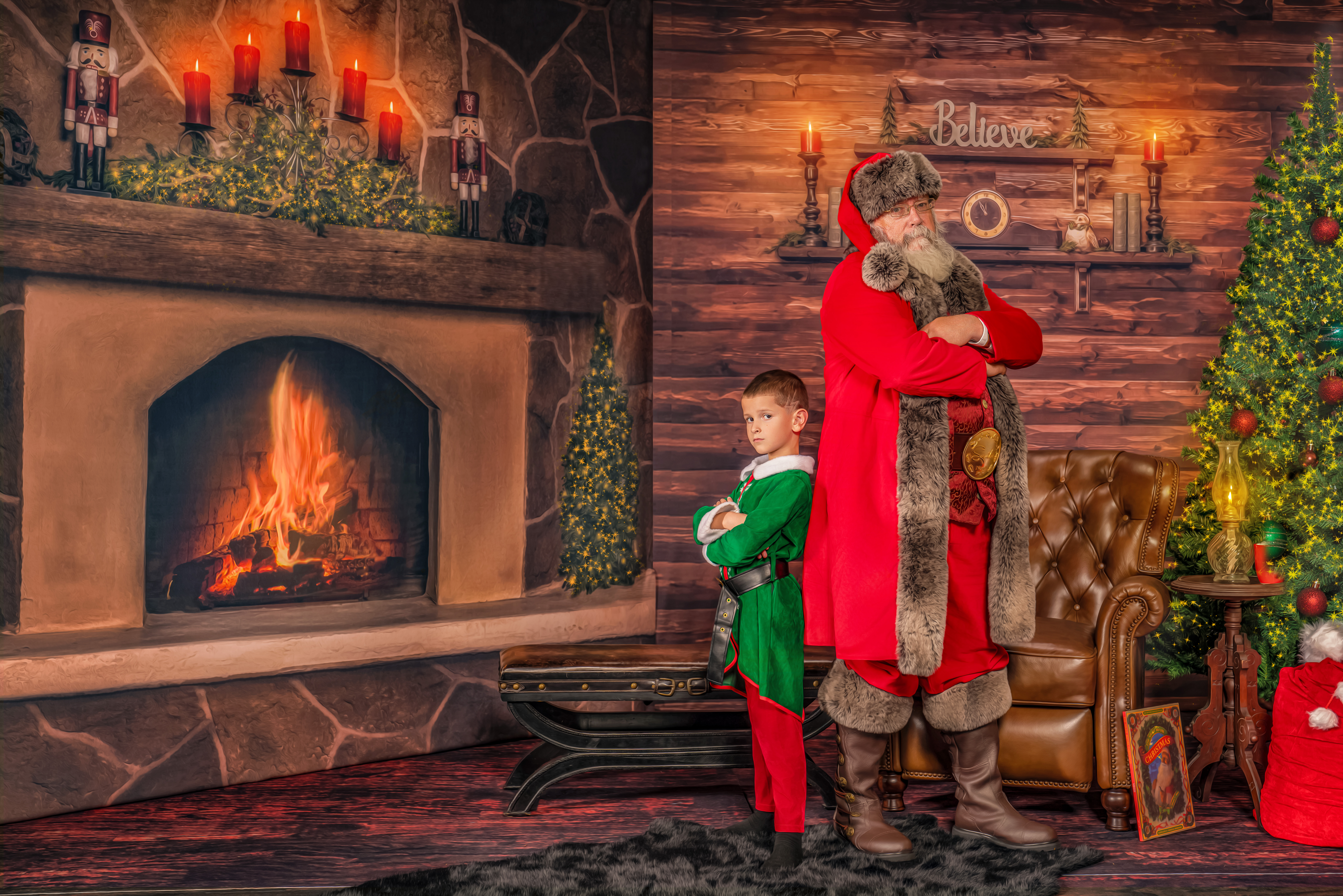 Santa and Jingle the Elf are back-to-back during The Magic of Santa experience
