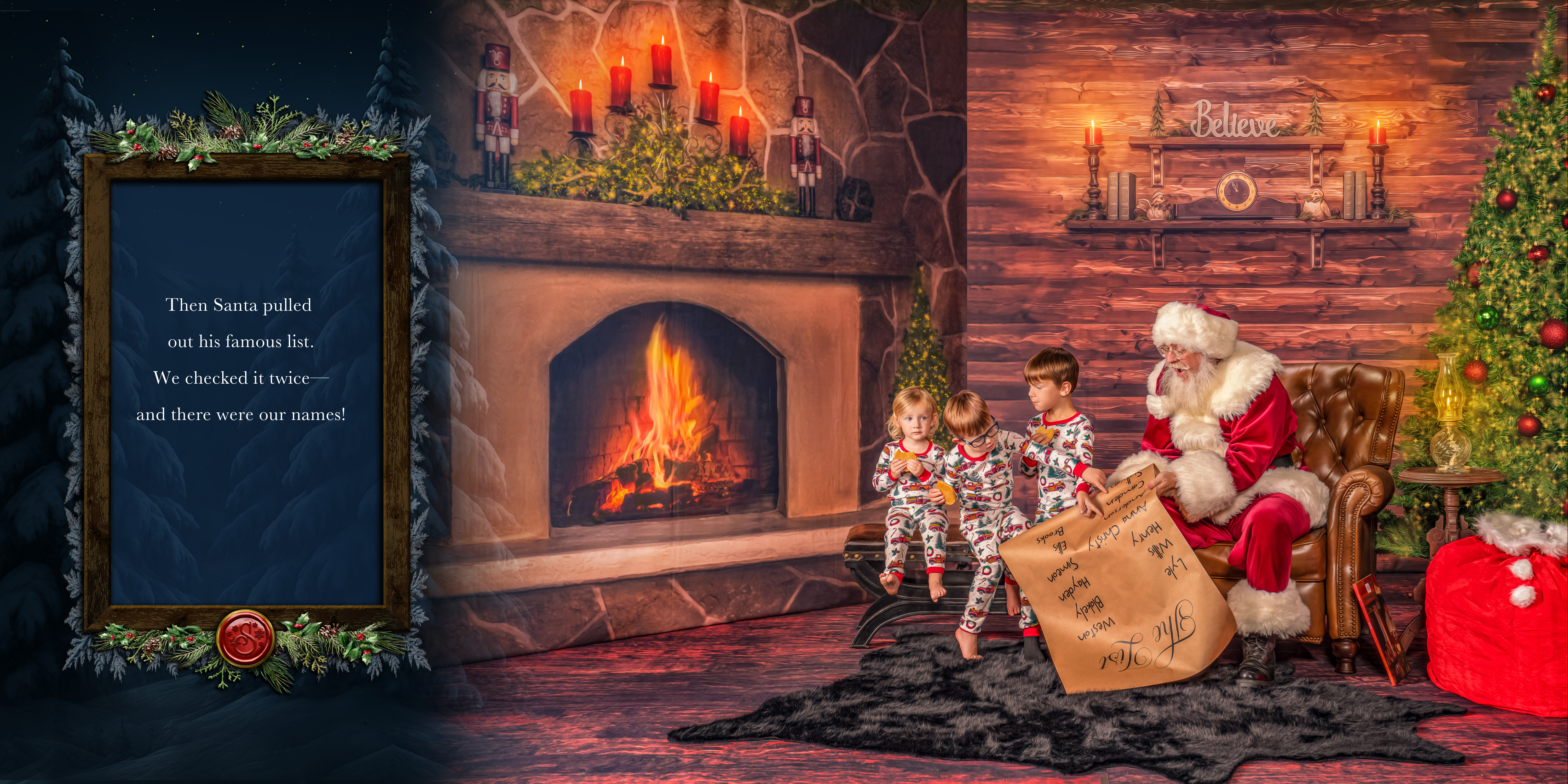 Magic of Santa personalized storybook, spread 6 of 12