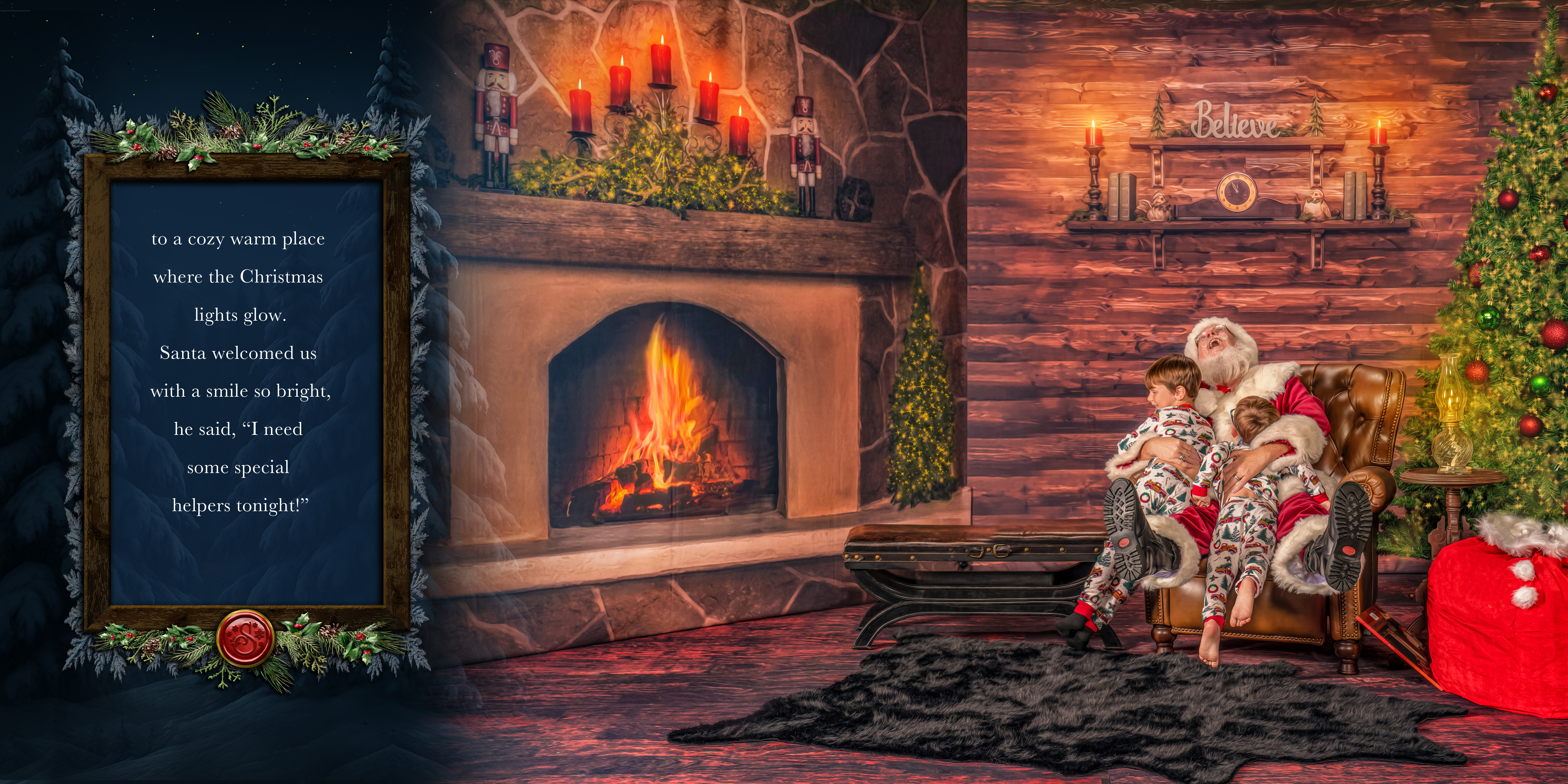 Magic of Santa personalized storybook, spread 2 of 12