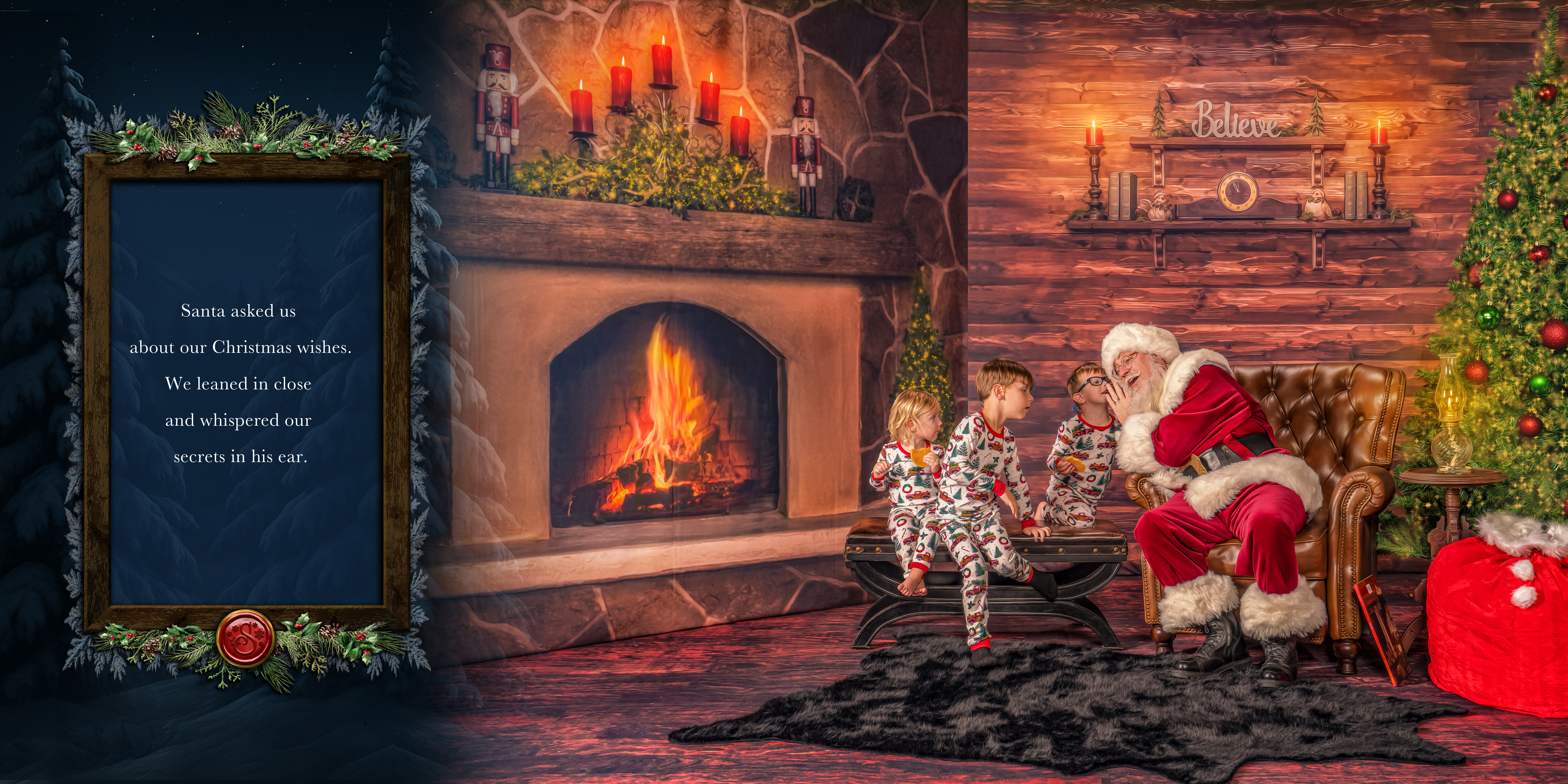 Magic of Santa personalized storybook, spread 7 of 12