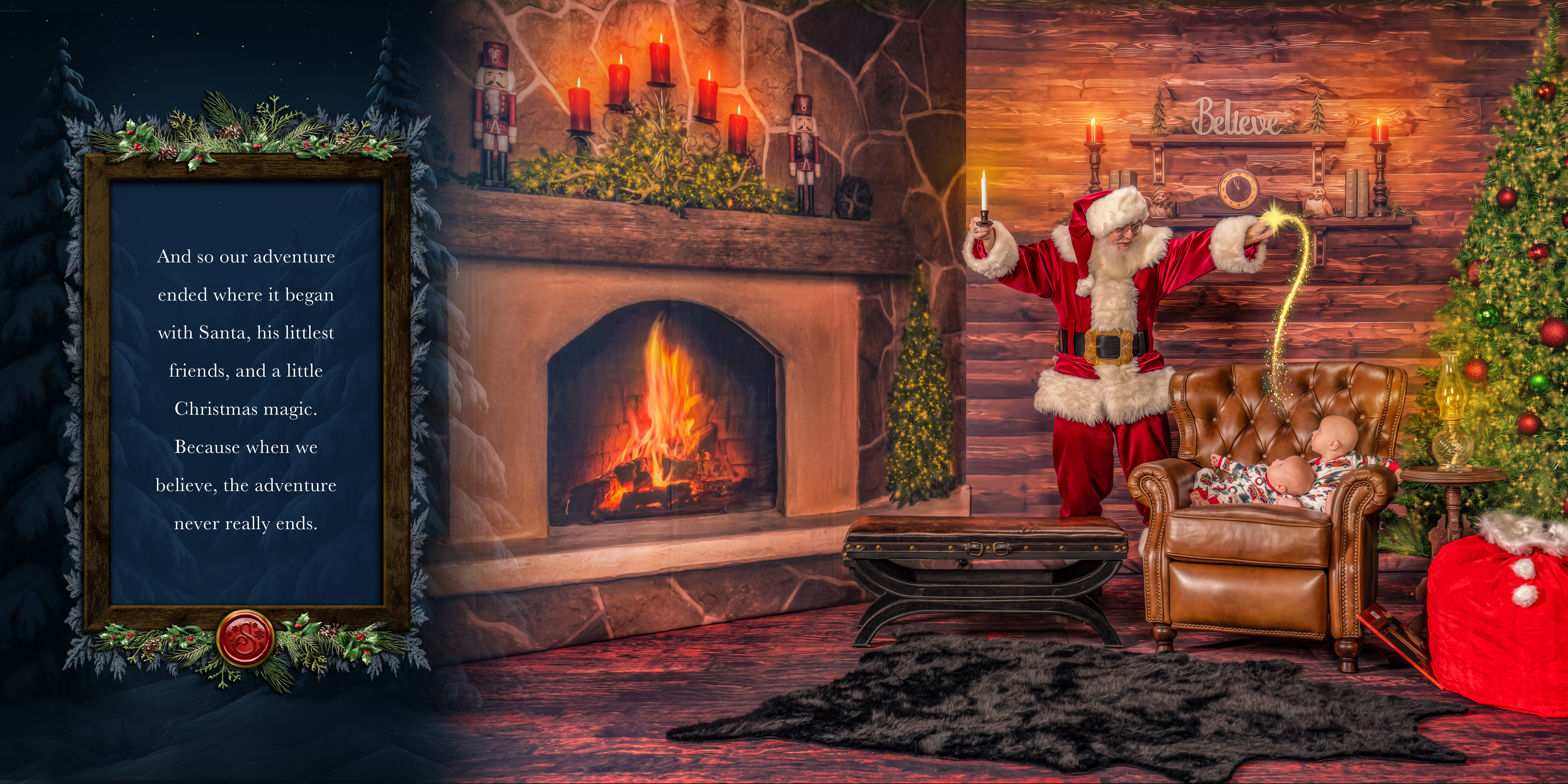 Magic of Santa personalized storybook, spread 12 of 12