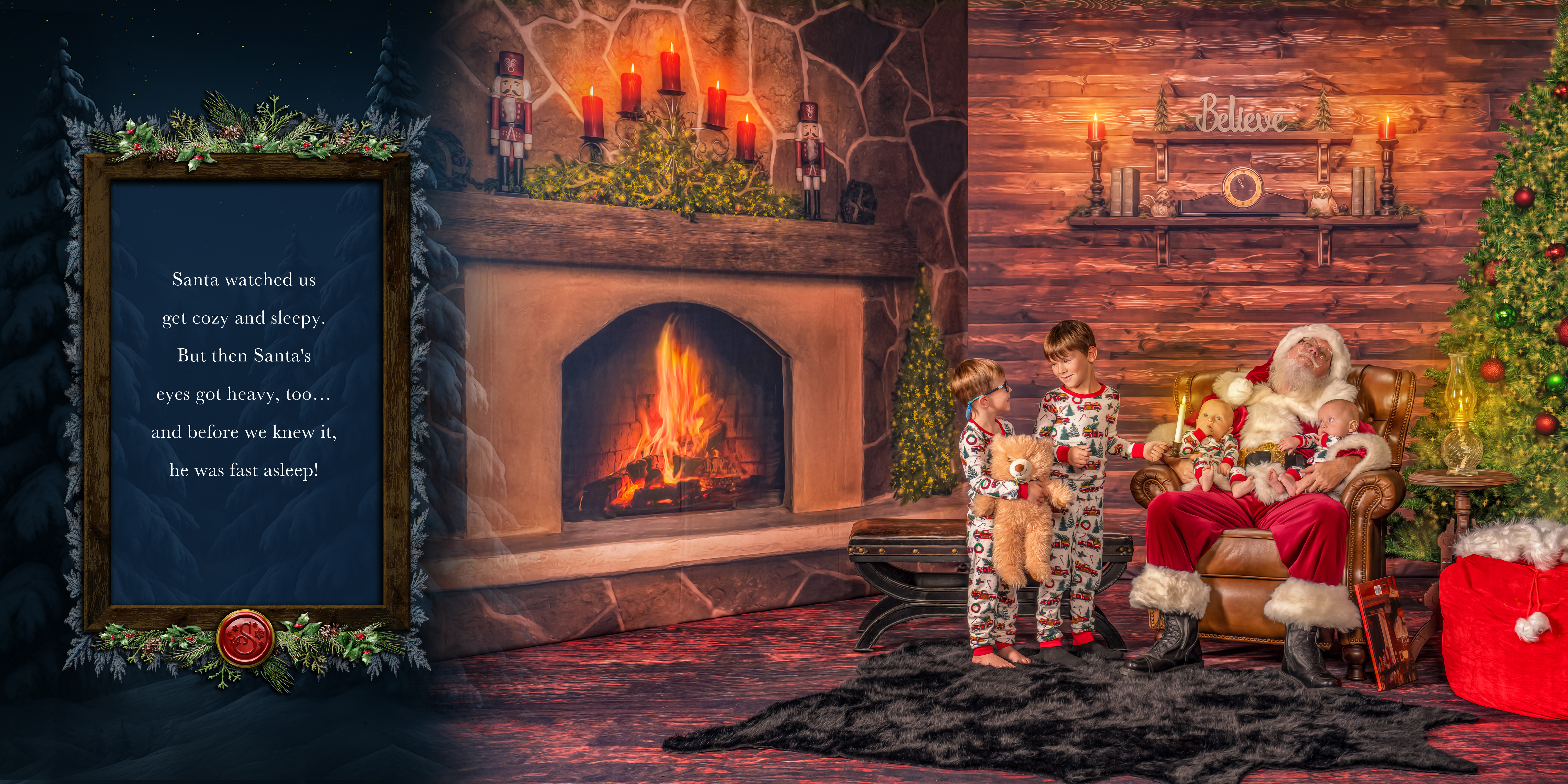 Magic of Santa personalized storybook, spread 10 of 12