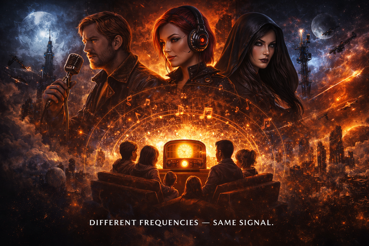 the Baron, Dee and Lady Black on radio the Baron, Dee and Lady Black on radio