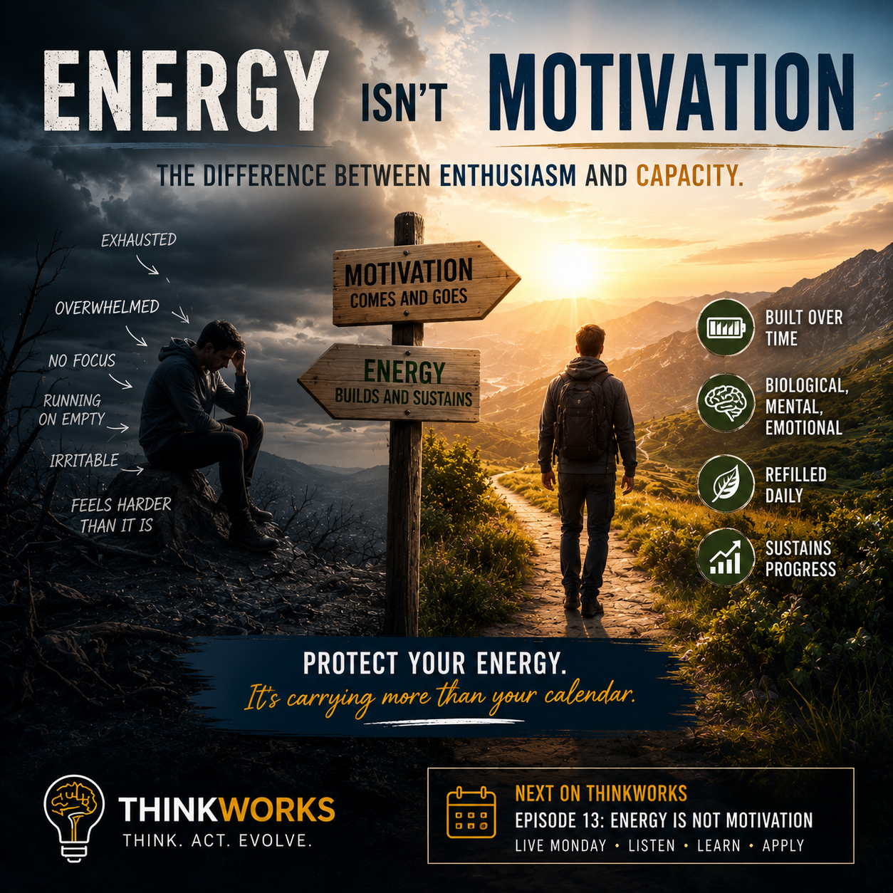 energy isn't motivation energy isn't motivation