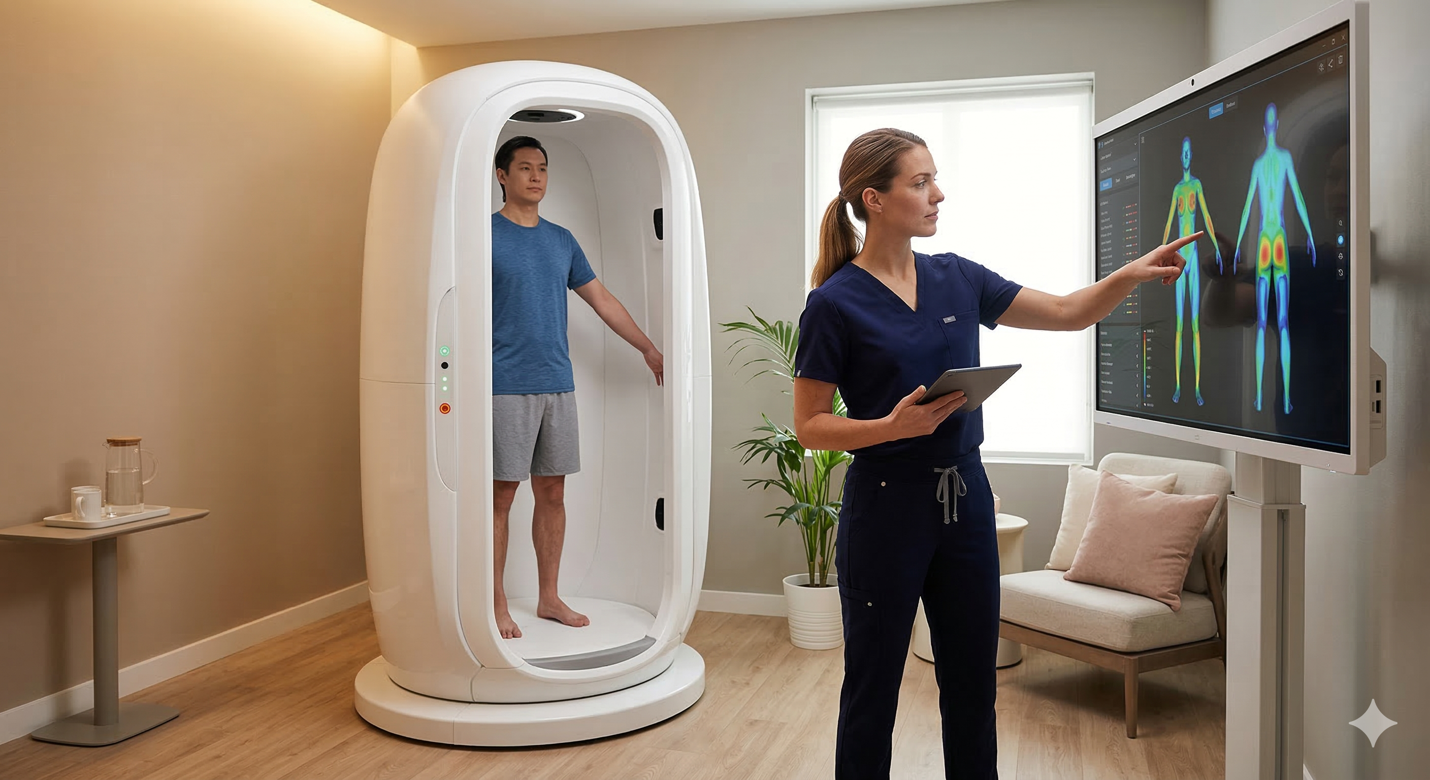 Fit3D body scanning technology used for physical therapy assessments at NJ Rehab Experts Fit3D body scanning technology used for physical therapy assessments at NJ Rehab Experts