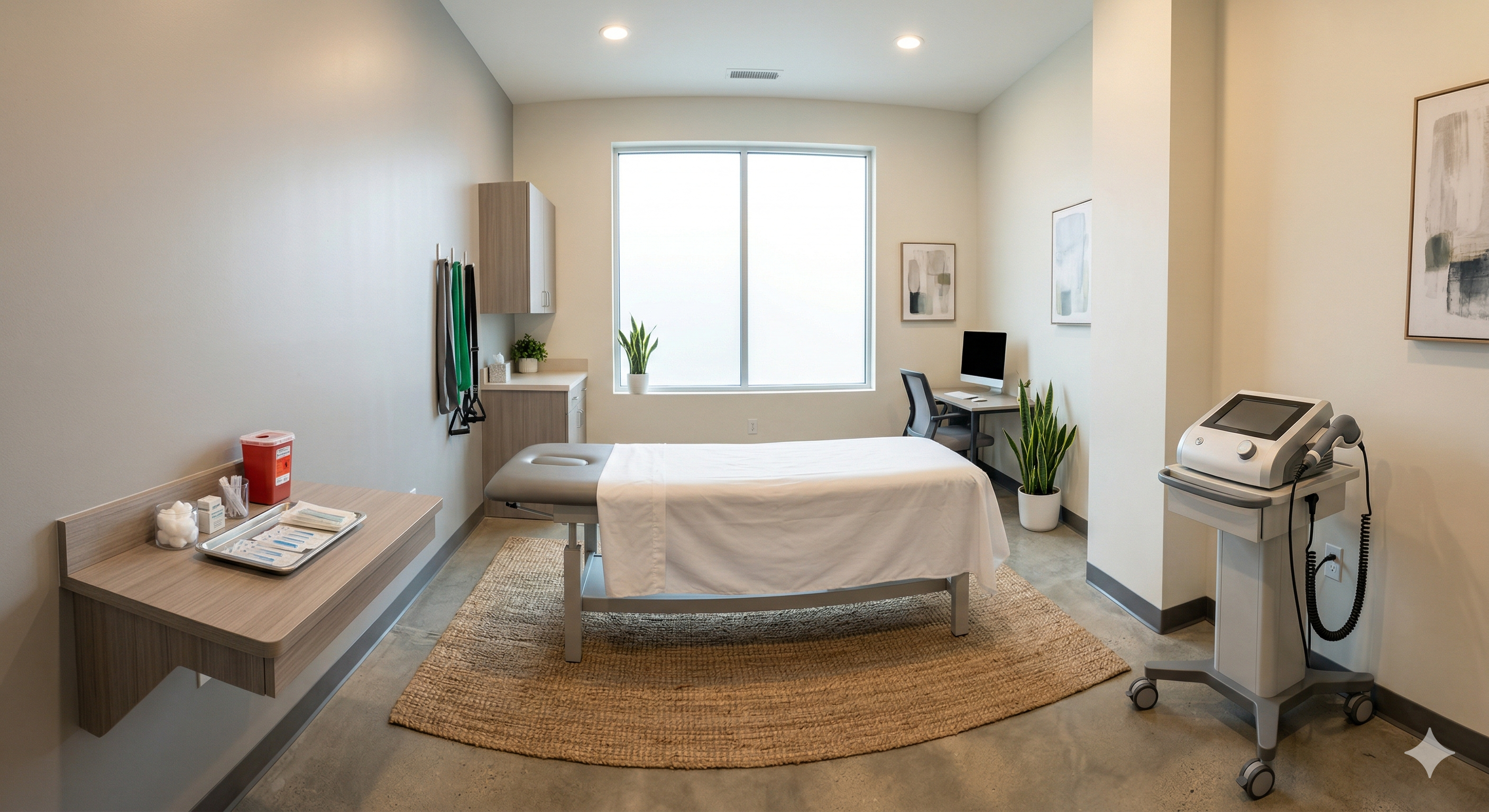 Advanced dry needling and shockwave therapy equipment at NJ Rehab Experts clinic