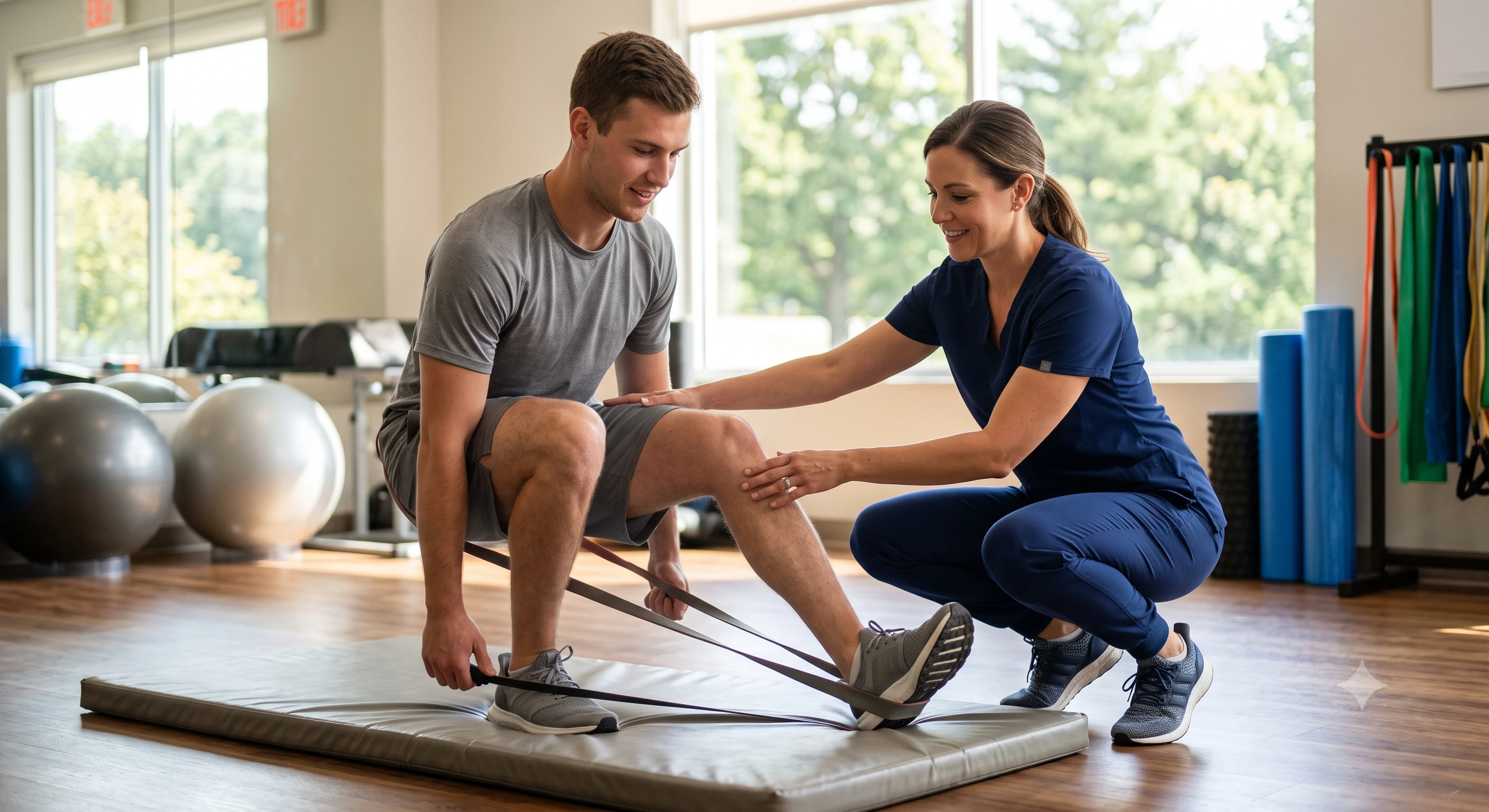 Manual therapy for knee stiffness at a Jersey City clinic