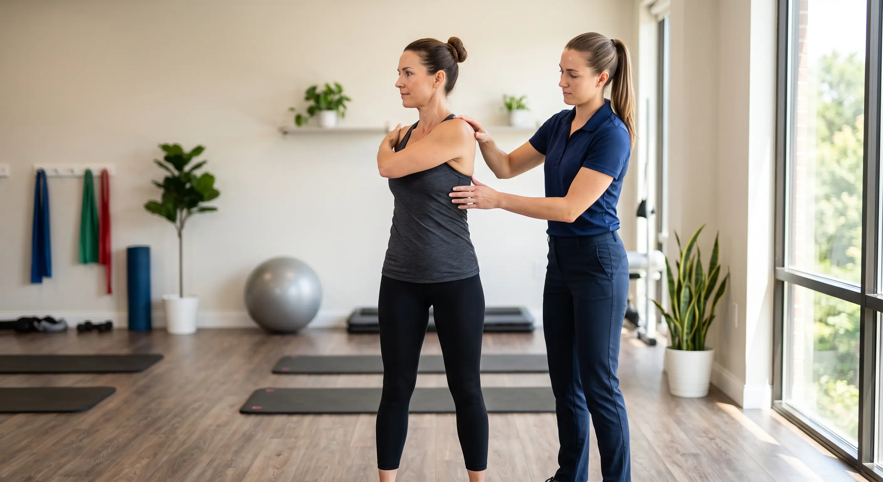 Orthopedic physical therapist evaluating a joint in Jersey City, NJ Orthopedic physical therapist evaluating a joint in Jersey City, NJ