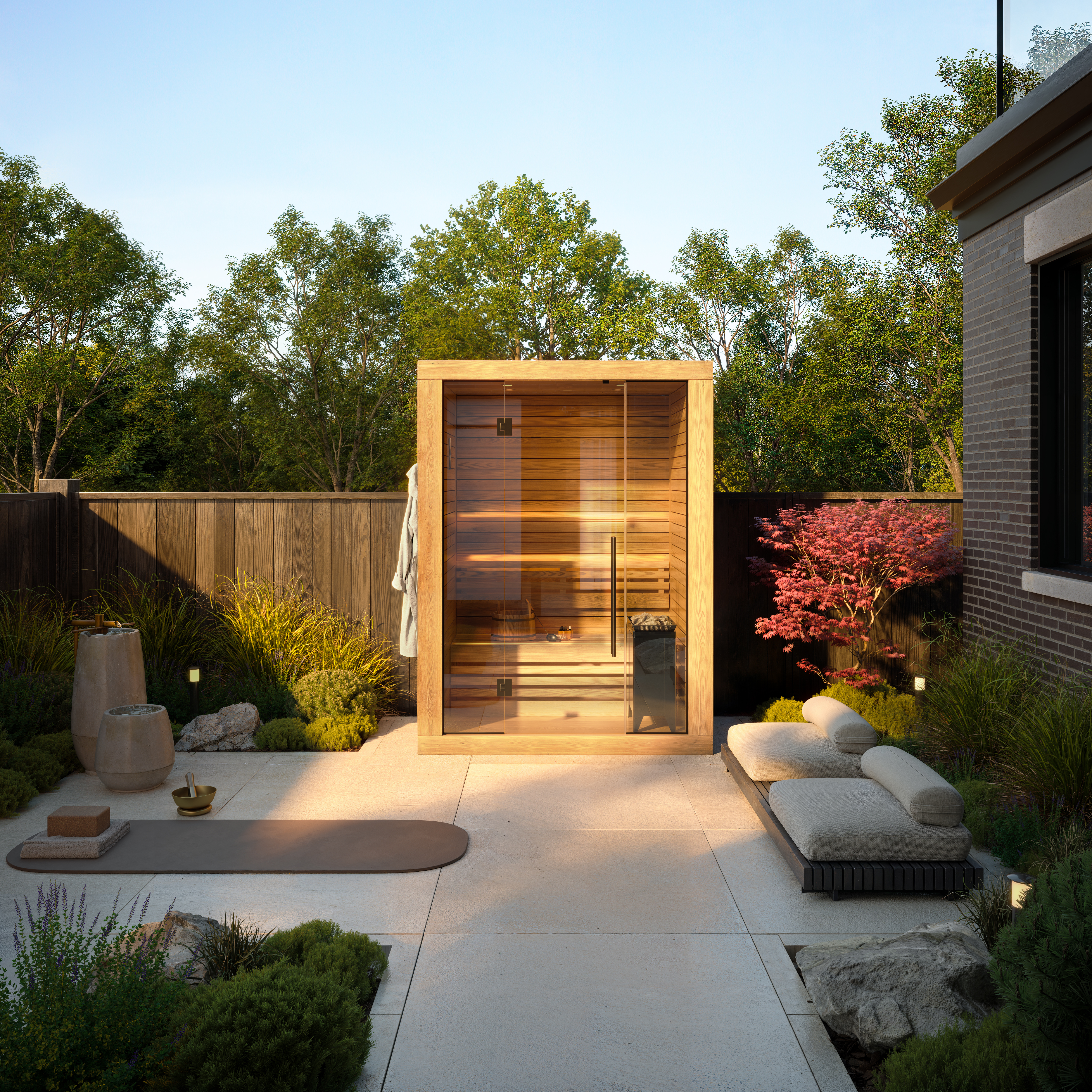 Spa and wellness outdoor area Oakville homes