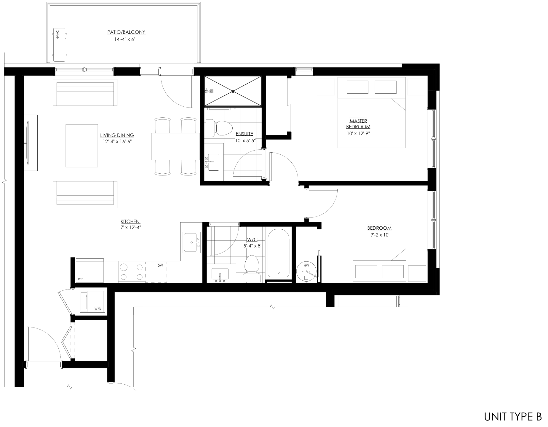 Château632 Type B Floor Plan